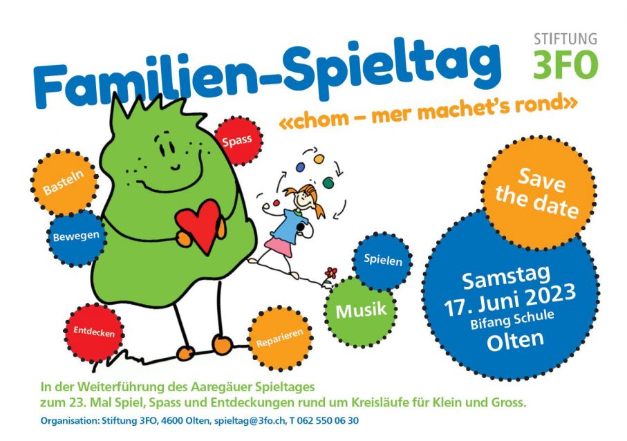 Familien-Spieltag Olten "chom - mer machet's rond" Familien-Spieltag Olten "chom - mer machet's rond"